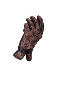 PS OF SWEDEN - Damskie skórzane rękawiczki jeździeckie PS of Sweden Monogram. Kolor: brązowy. Materiał: skóra. Sport: jeździectwo #1