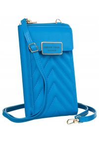 4U CAVALDI - Listonoszka portfel 4U Cavaldi M-10 niebieska. Kolor: niebieski. Materiał: skórzane. Styl: elegancki #1