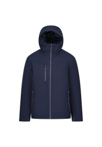 Regatta - Kurtka Wodoodporna Męska Ocieplana Navigate. Kolor: wielokolorowy, niebieski, szary. Sport: turystyka piesza #1