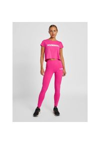 Hummel Koszulka sportowa hml Legacy Woman Cropped T-shirt. Kolor: różowy