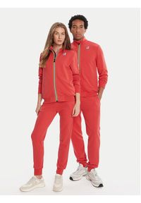 K-Way Spodnie dresowe Bishop K31313W Czerwony Slim Fit. Kolor: czerwony. Materiał: bawełna