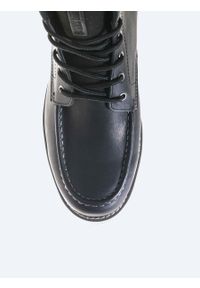 Big-Star - Buty męskie skórzane EE174256 900. Nosek buta: okrągły. Kolor: czarny. Materiał: skóra. Sezon: zima. Styl: klasyczny #4