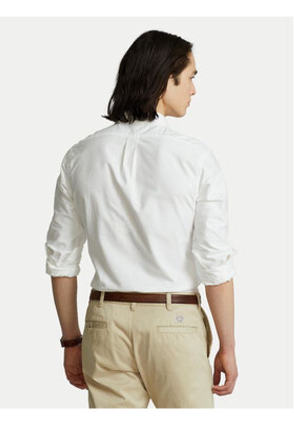 Polo Ralph Lauren Koszula Core Replen 710549084 Biały Slim Fit. Typ kołnierza: polo. Kolor: biały. Materiał: bawełna