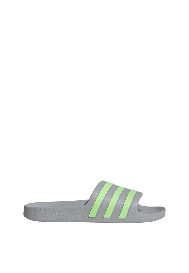 Adidas - Klapki adilette Aqua. Kolor: zielony, wielokolorowy, szary