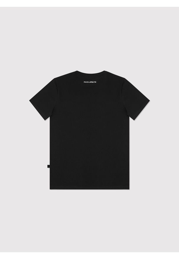 Pako Lorente - PAKO LORENTE – Czarny gładki T-shirt Basic. Kolor: czarny, niebieski, biały. Materiał: bawełna, elastan. Długość rękawa: krótki rękaw. Długość: krótkie. Wzór: gładki. Styl: klasyczny