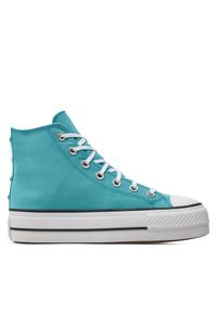 Trampki Converse. Kolor: turkusowy. Obcas: na platformie #1