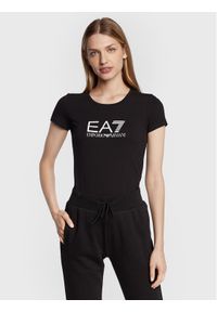 EA7 Emporio Armani T-Shirt 8NTT66 TJFKZ 1200 Czarny Slim Fit. Kolor: czarny. Materiał: bawełna #1
