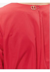 TwinSet - TWINSET Sukienka koktajlowa 232TT2490 Czerwony Regular Fit. Kolor: czerwony. Materiał: syntetyk. Styl: wizytowy #3