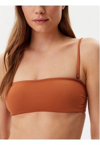 Calvin Klein Swimwear Góra od bikini KW0KW02845 Brązowy. Kolor: brązowy. Materiał: syntetyk