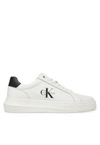 Calvin Klein Jeans Sneakersy YM0YM01317 Biały. Kolor: biały. Materiał: skóra