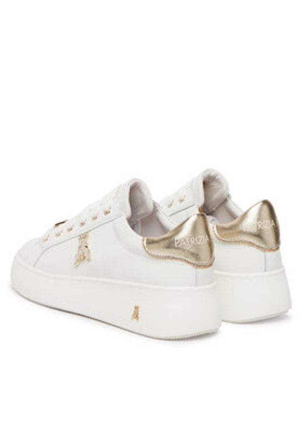 Patrizia Pepe Sneakersy PPJ350/27 Biały. Kolor: biały. Materiał: skóra