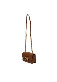 Pinko - PINKO Torebka Love One Mini ST.CL Al 25-26 PLTT 105856 A0F1 Brązowy. Kolor: brązowy. Materiał: skórzane #3