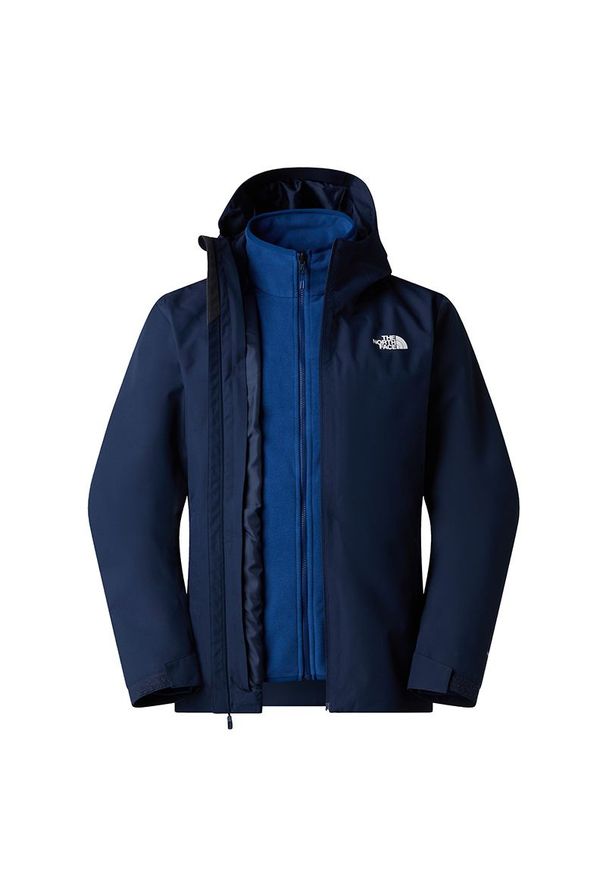 Kurtka męska The North Face 3 in 1 Quest Dry Vent Triclimate 0A8G0SE5O1 - granatowa. Kolor: niebieski. Materiał: polar, materiał, poliester. Sezon: zima