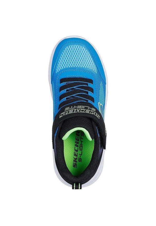 skechers - Buty do chodzenia dla dzieci Skechers Bkbl Meteor. Zapięcie: rzepy. Kolor: niebieski. Materiał: syntetyk, tkanina, materiał. Szerokość cholewki: normalna. Sport: turystyka piesza
