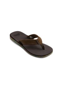 Quiksilver - Sandały dla Mężczyzn CARVER SUEDE RECYCLED. Kolor: brązowy. Materiał: guma, skóra. Sezon: lato