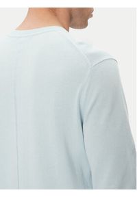 Calvin Klein Sweter LV040BM343 Niebieski Regular Fit. Kolor: niebieski. Materiał: bawełna #5