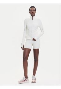 Adidas by Stella McCartney - adidas by Stella McCartney Koszulka techniczna Training Midlayer JM1397 Beżowy Slim Fit. Kolor: beżowy. Materiał: syntetyk #3