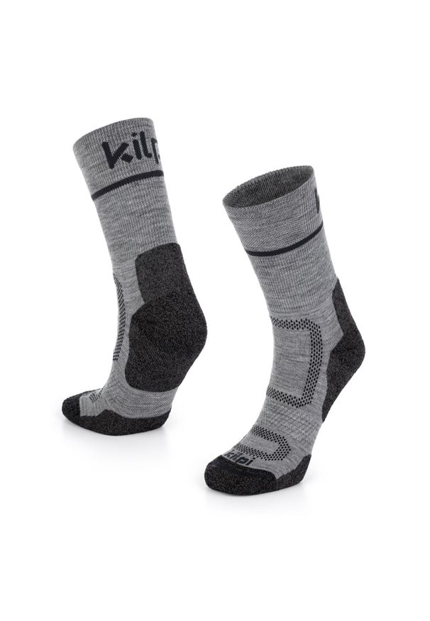 Uniseksowe skarpetki trekkingowe Kilpi STEYR-U. Kolor: szary. Sport: turystyka piesza