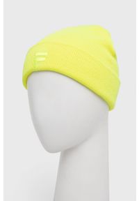 Fila czapka kolor żółty z grubej dzianiny. Kolor: żółty. Materiał: dzianina #3