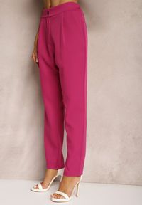 Renee - Fuksjowe Spodnie Cygaretki Zalko. Okazja: na co dzień. Kolor: różowy. Styl: klasyczny, elegancki, casual #4