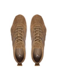 Giuseppe Zanotti Sneakersy RM60017 Brązowy. Kolor: brązowy. Materiał: zamsz, skóra #4