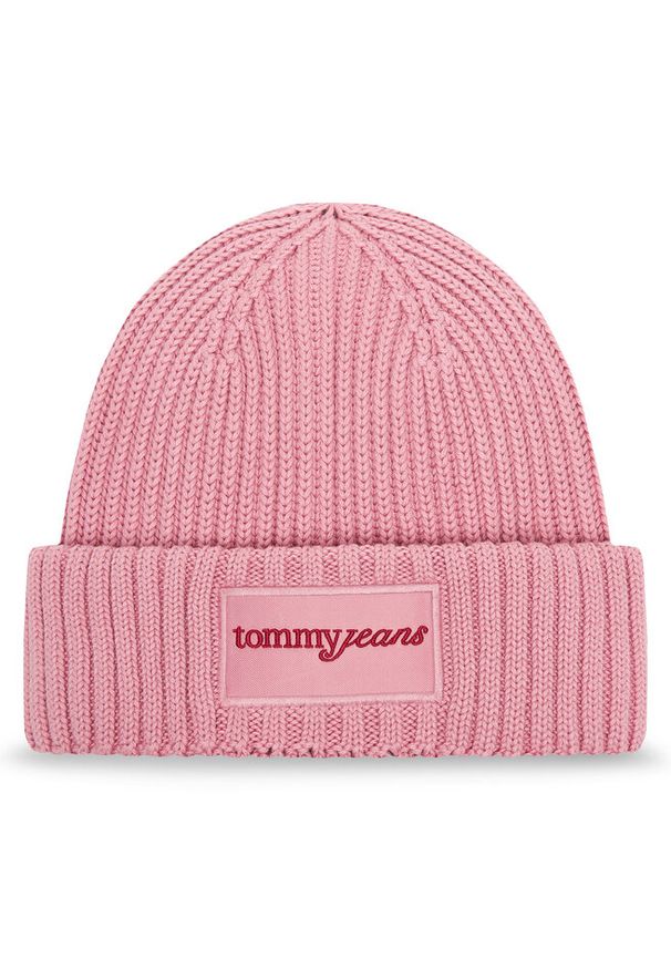 Czapka Tommy Jeans. Kolor: różowy