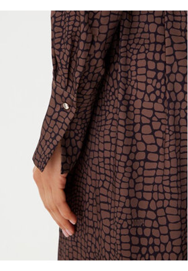 JOOP! Sukienka koszulowa 58 JW243D268 30049375 Beżowy Regular Fit. Kolor: beżowy. Materiał: syntetyk. Typ sukienki: koszulowe