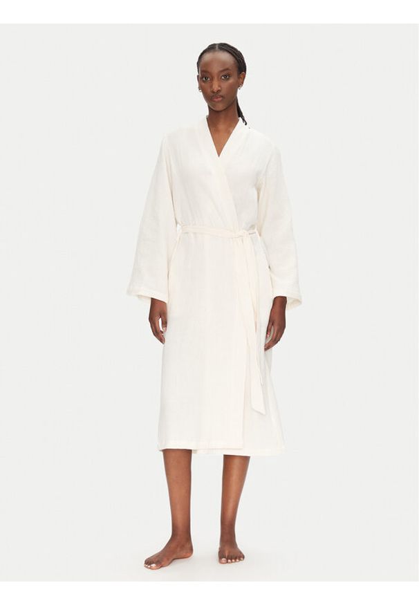 Hunkemöller Szlafrok 302094 Écru. Materiał: bawełna