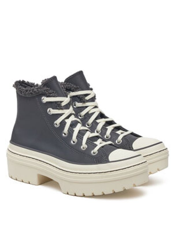 Converse Trampki Chuck Taylor All Star Lugged Heel Sherpa A10152C 094 Granatowy. Kolor: niebieski. Materiał: materiał