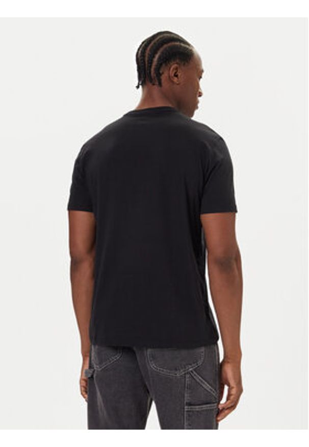 Calvin Klein Jeans T-Shirt 30s Chest Logo LV04RD865G Czarny Regular Fit. Kolor: czarny. Materiał: bawełna