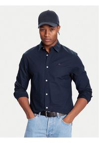 Tommy Jeans Koszula DM0DM22026 Granatowy Regular Fit. Kolor: niebieski. Materiał: bawełna #1