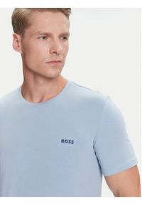 BOSS T-Shirt Mix&Match 50515312 Błękitny Regular Fit. Kolor: niebieski. Materiał: bawełna #4