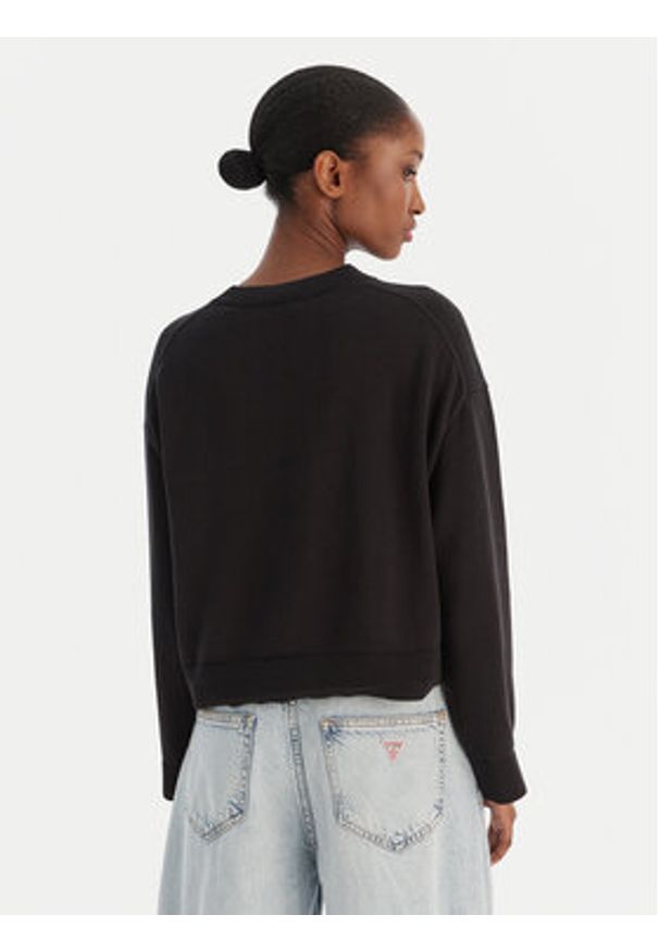 Calvin Klein Jeans Sweter Smooth LV047E304G Czarny Regular Fit. Kolor: czarny. Materiał: bawełna