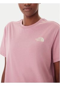 The North Face T-Shirt Redbox NF0A87NK Różowy Relaxed Fit. Kolor: różowy. Materiał: bawełna #4