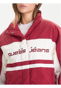 Guess Jeans Kurtka przejściowa W5BL11 WGYL2 Czerwony Regular Fit. Kolor: czerwony. Materiał: syntetyk #4