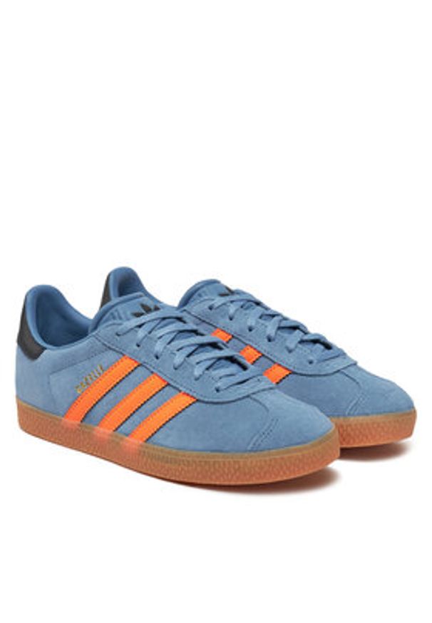 Adidas - adidas Sneakersy Gazelle JP7124 Niebieski. Kolor: niebieski. Materiał: skóra, zamsz. Model: Adidas Gazelle