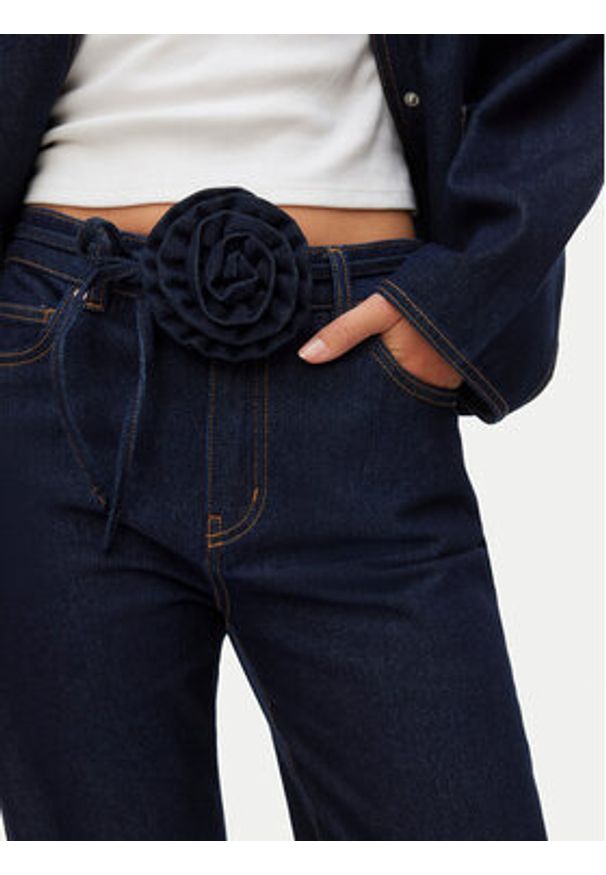 Vero Moda Jeansy Vmallison Mr Straight Rosebelt Jns Si346 10339315 Granatowy Regular Fit. Kolor: niebieski