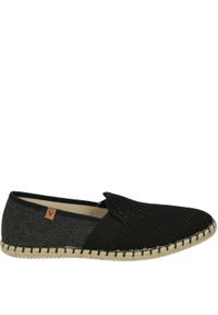 Venezia - MATERIAŁOWE ESPADRYLE MĘSKIE 433-25194 NEG-NE. Materiał: materiał #1