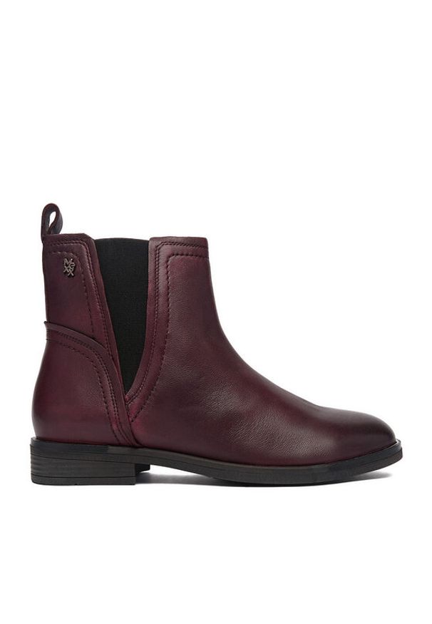MEXX Botki CEO-MX/043C-WI40 Bordowy. Kolor: czerwony. Materiał: skóra
