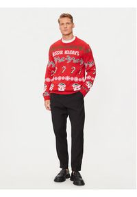 Only & Sons Sweter Xmas 22031171 Czerwony Regular Fit. Kolor: czerwony. Materiał: syntetyk #7