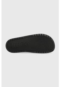 Hugo - HUGO klapki Mtch męskie kolor czarny. Kolor: czarny. Materiał: materiał, guma. Obcas: na obcasie. Wysokość obcasa: niski #4