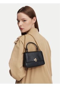 Tory Burch Torebka Charlie Quilted Mini Top Handle Chain Wallet 186032 Czarny. Kolor: czarny. Materiał: skórzane #1