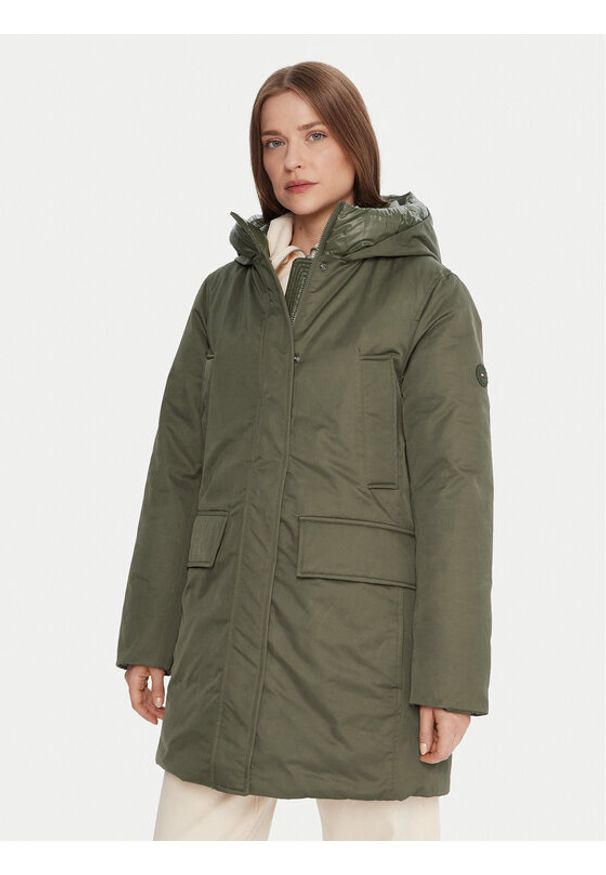 TOMMY HILFIGER - Tommy Hilfiger Parka WW0WW46533 Zielony Relaxed Fit. Kolor: zielony. Materiał: syntetyk