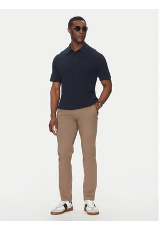MICHAEL Michael Kors Polo CS560FG469 Granatowy. Typ kołnierza: polo. Kolor: niebieski. Materiał: bawełna