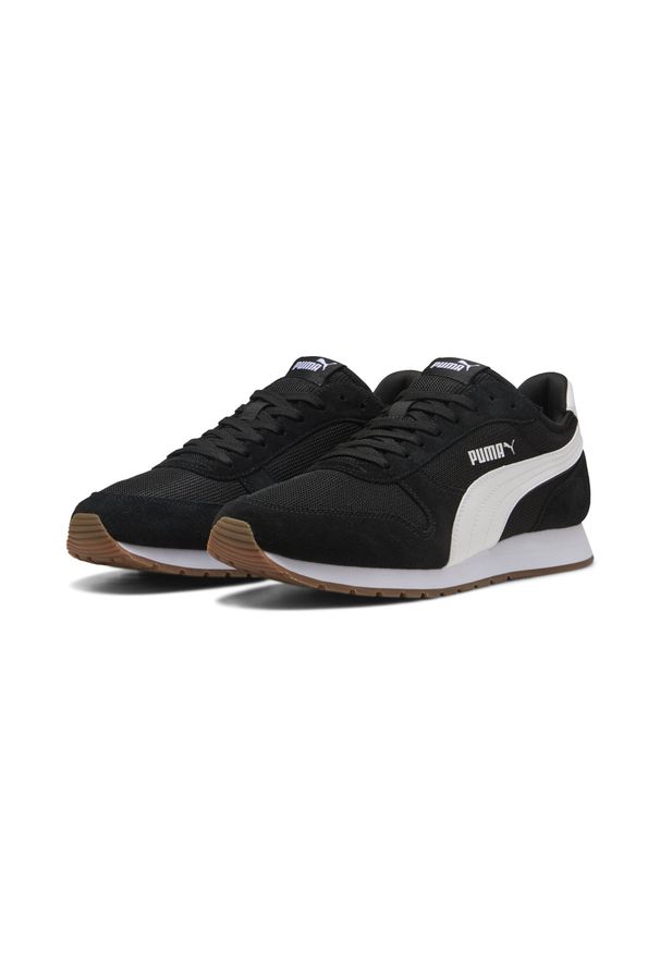 Puma - Sneakersy unisex ST MILER PUMA. Kolor: wielokolorowy, biały, beżowy, czarny. Materiał: zamsz. Szerokość cholewki: normalna. Sport: turystyka piesza