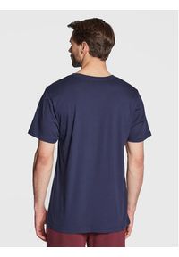 New Balance T-Shirt Classic Core Logo MT03905 Granatowy Athletic Fit. Kolor: niebieski. Materiał: syntetyk, bawełna
