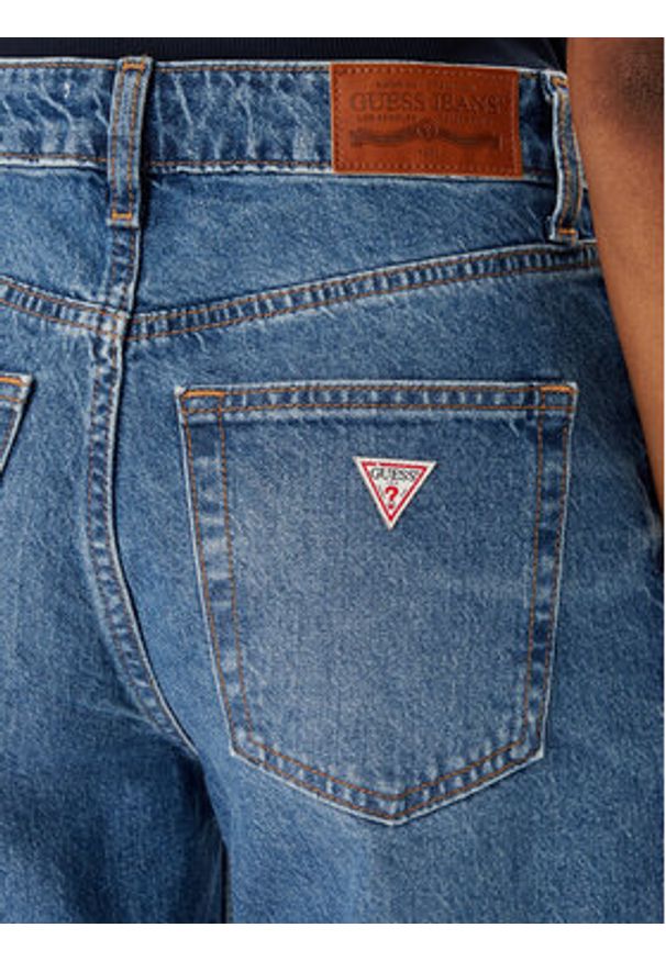 Guess Jeans Jeansy W6RA0R D6334 Niebieski Wide Leg. Kolor: niebieski