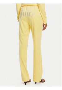 Juicy Couture Spodnie dresowe Tina JCAPW045 Żółty Regular Fit. Kolor: żółty. Materiał: syntetyk #4