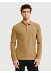Pako Lorente - PAKO LORENTE – Oliwkowe polo longsleeve. Okazja: na co dzień. Typ kołnierza: polo. Kolor: oliwkowy, czarny, niebieski. Materiał: bawełna, elastan. Długość rękawa: długi rękaw. Długość: długie. Styl: casual