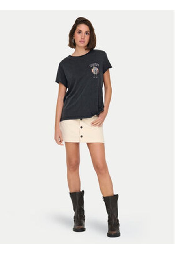 only - ONLY T-Shirt Lucy 15336965 Szary Regular Fit. Kolor: szary. Materiał: bawełna